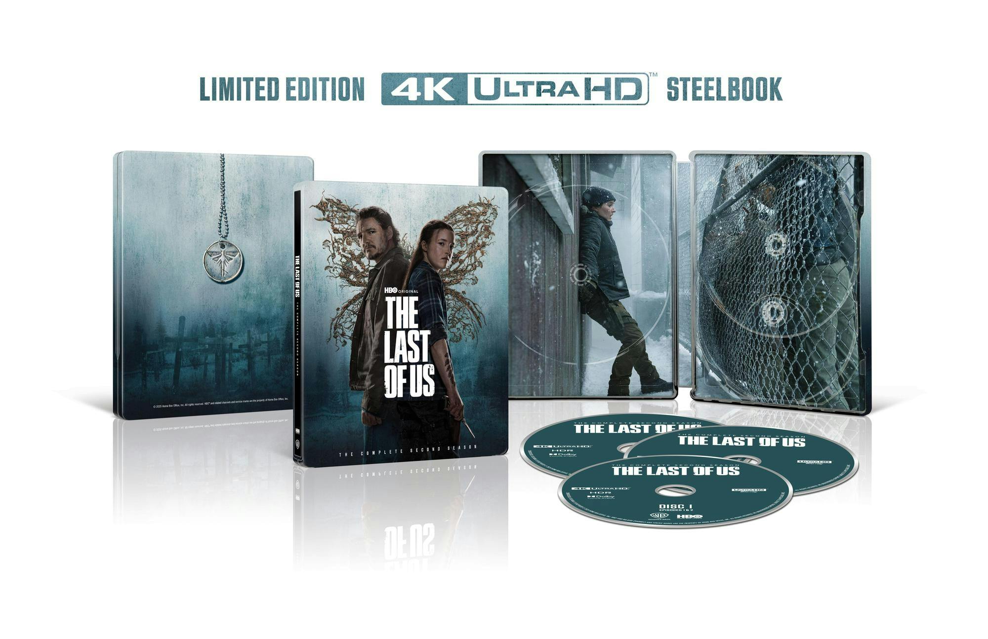 The Last of Us complete second season limited edition 4K Ultra HD steelbook shown at an angle