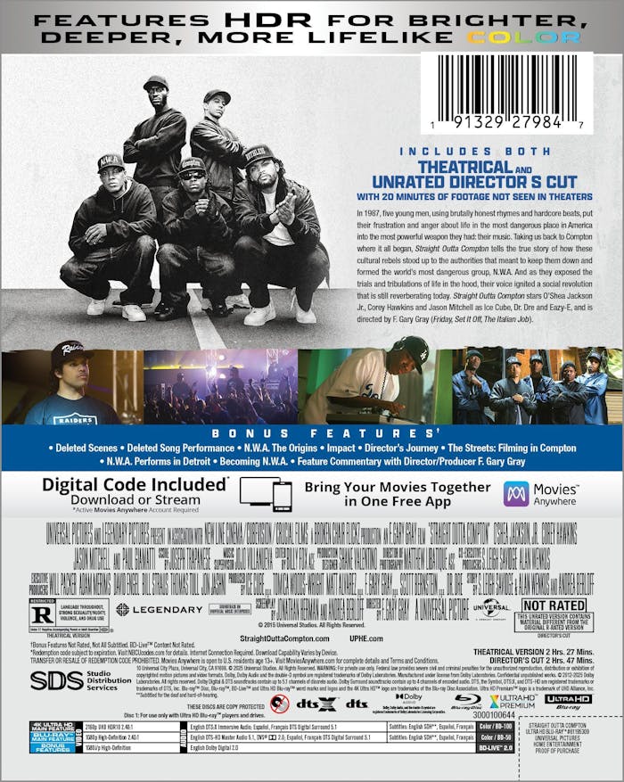 Straight Outta Compton - 10th Anniversary (Limited Edition 4K Ultra HD Steelbook + Blu-ray + Digital