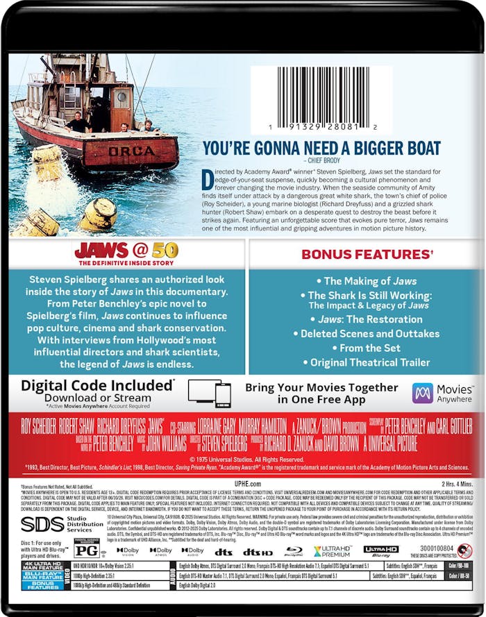 Jaws 50th Anniversary [UHD]
