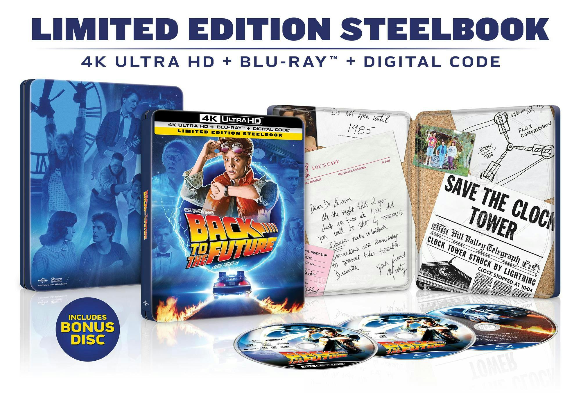 Back to the Future - 40th Anniversary (Limited Edition 4K Ultra HD Steelbook + Blu-ray + Digital) - UHD