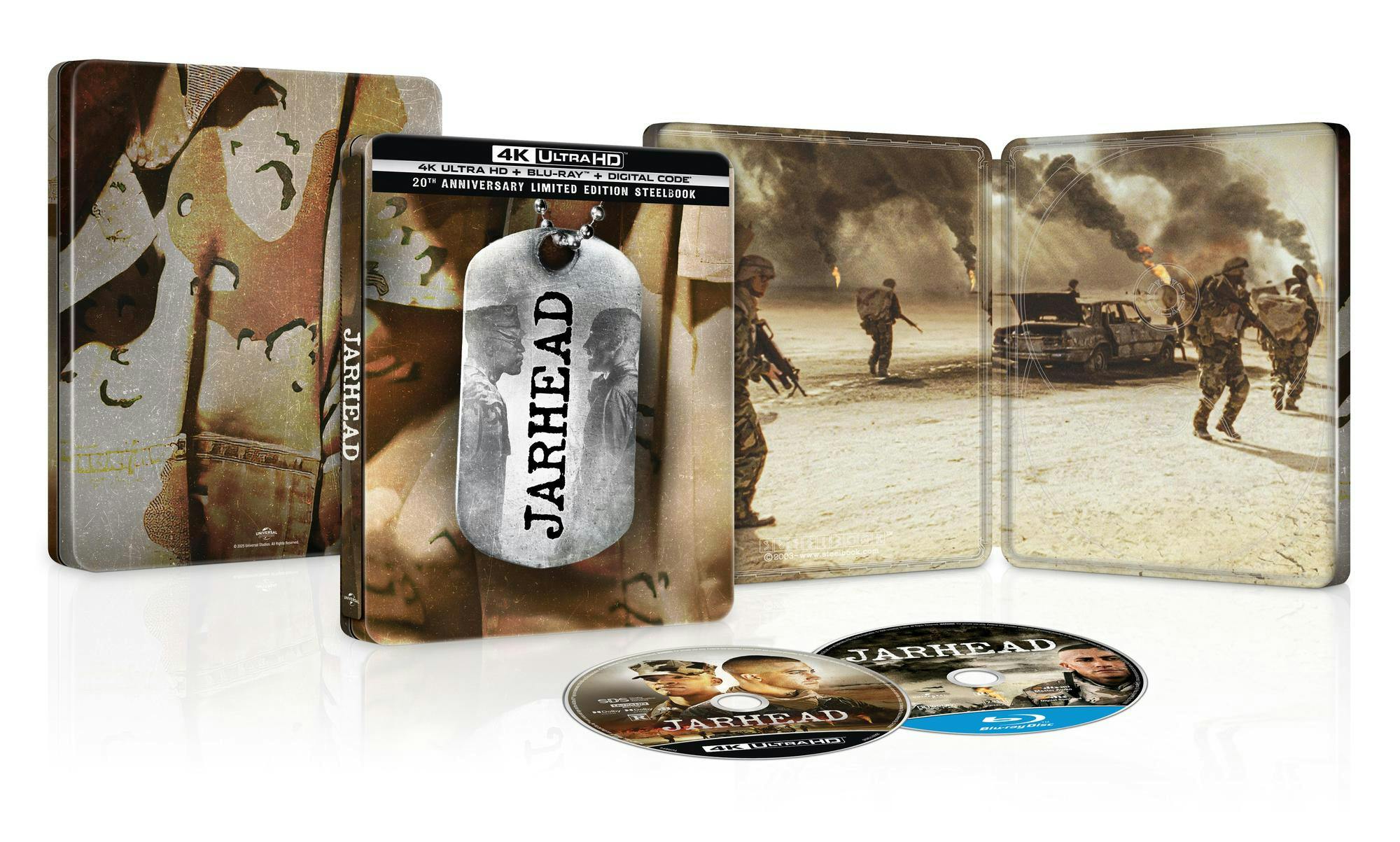 Jarhead 20th Anniversary (Limited Edition 4K Steelbook + Blu-ray + Digital) - UHD