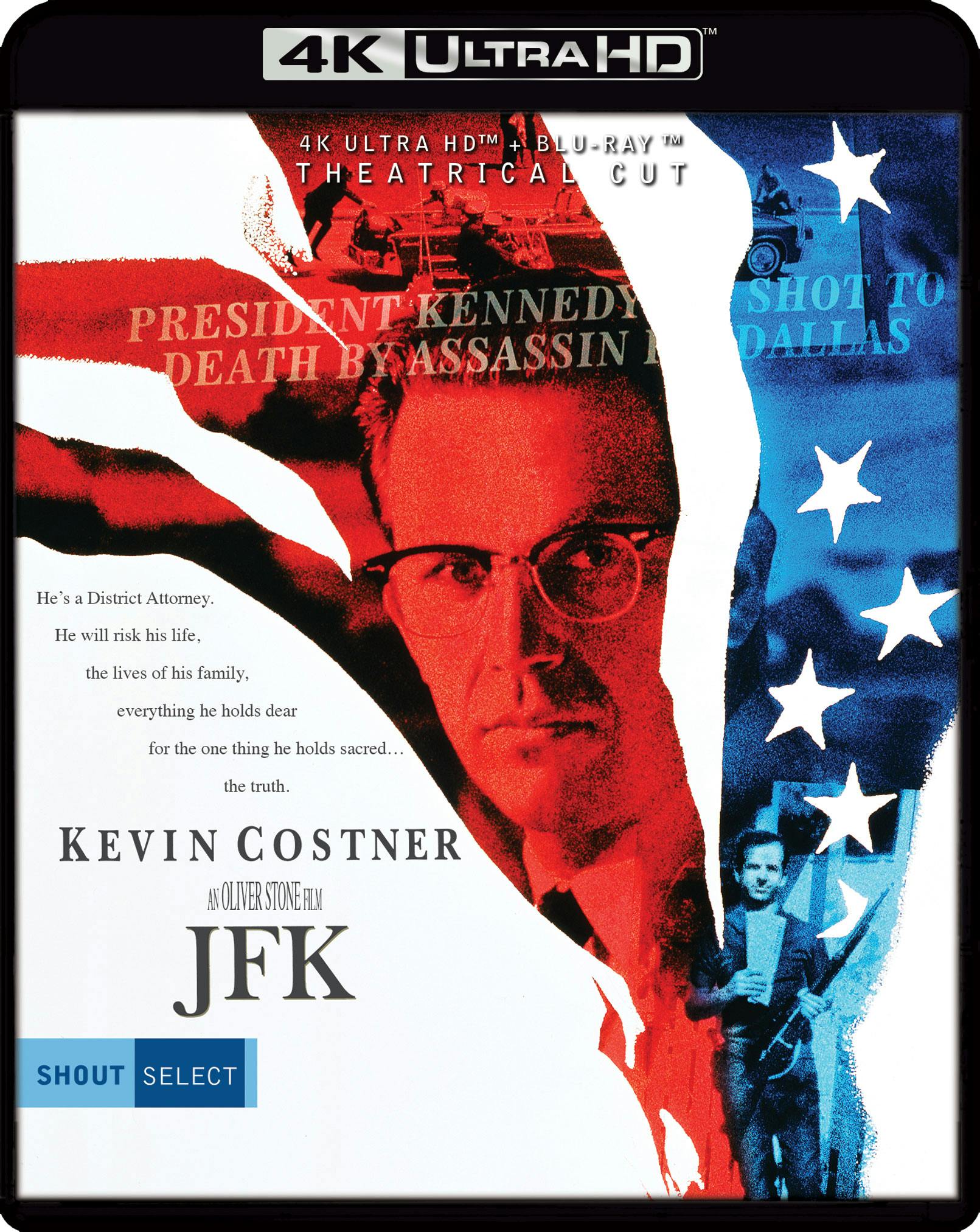 JFK 'Theatrical Cut' (4K Ultra HD + Blu-ray) - UHD