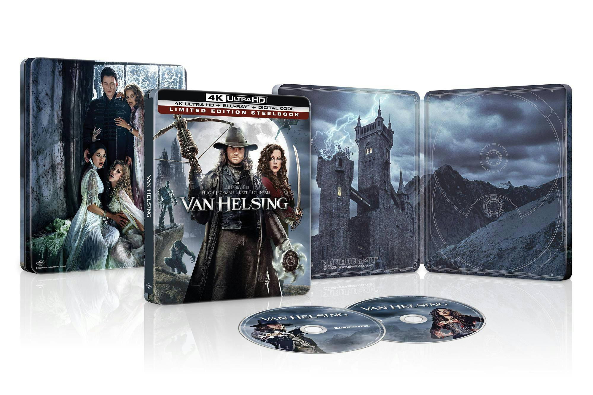 Van Helsing (Limited Edition 4K Ultra HD Steelbook + Blu-ray + Digital) - UHD