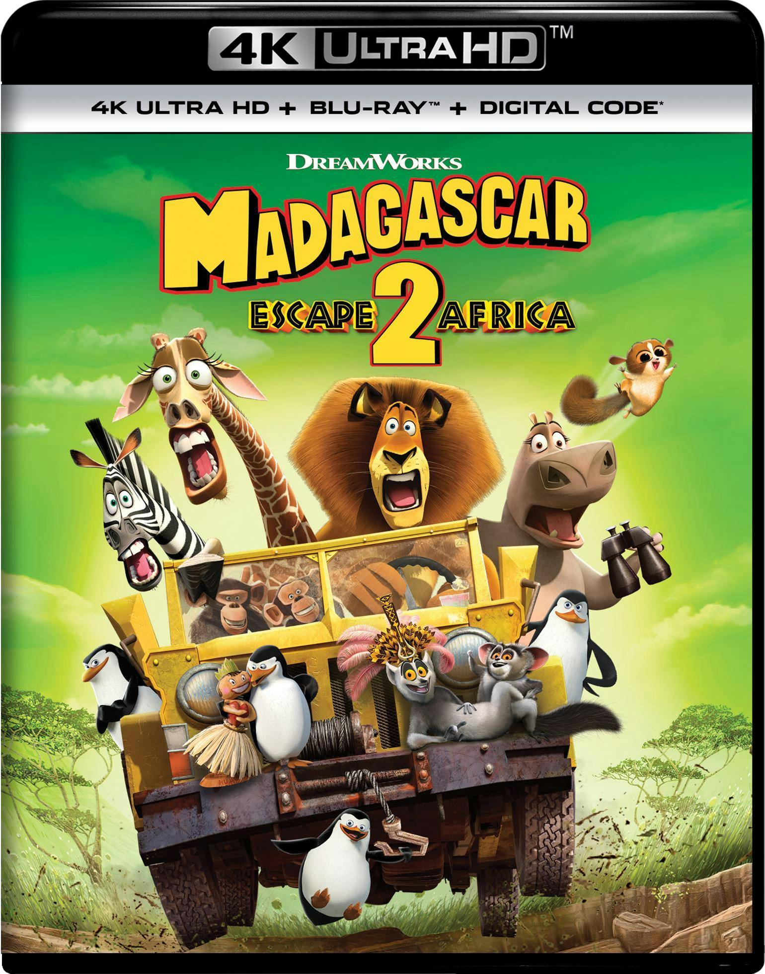 Madagascar: Escape 2 Africa (4K Ultra HD + Blu-ray + Digital) - UHD