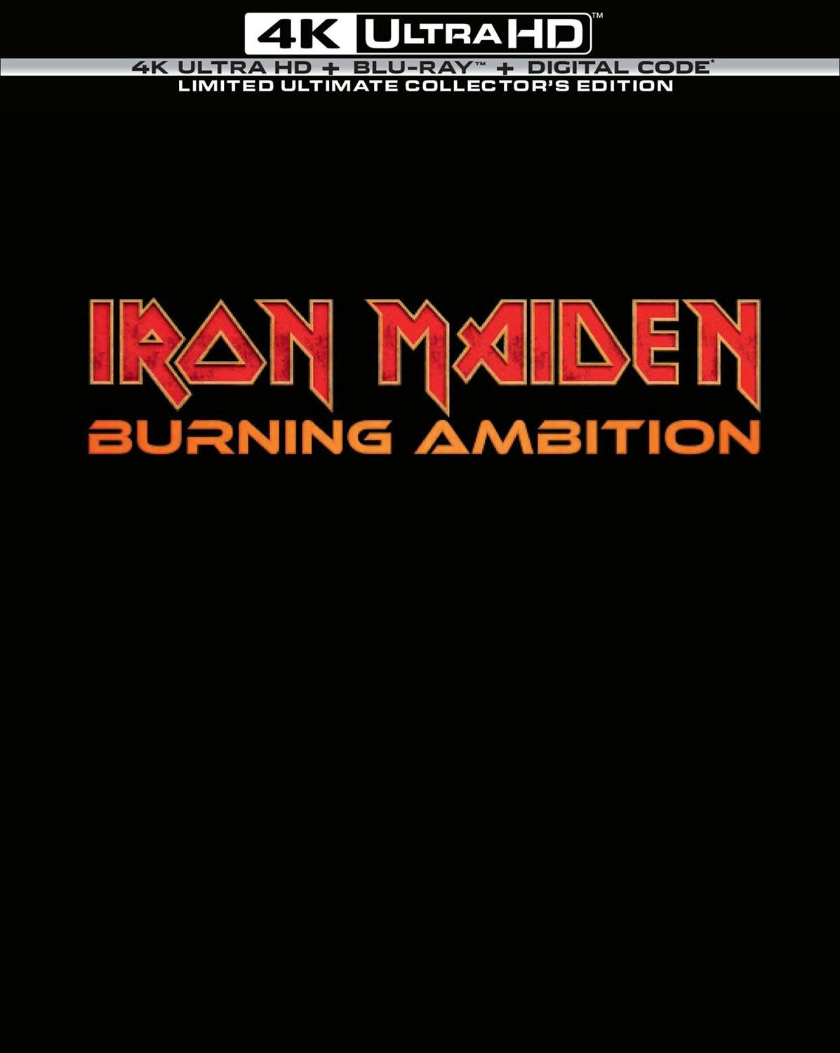 Iron Maiden Burning Ambition limited edition steelbook giftset with embossed black and silver artwork