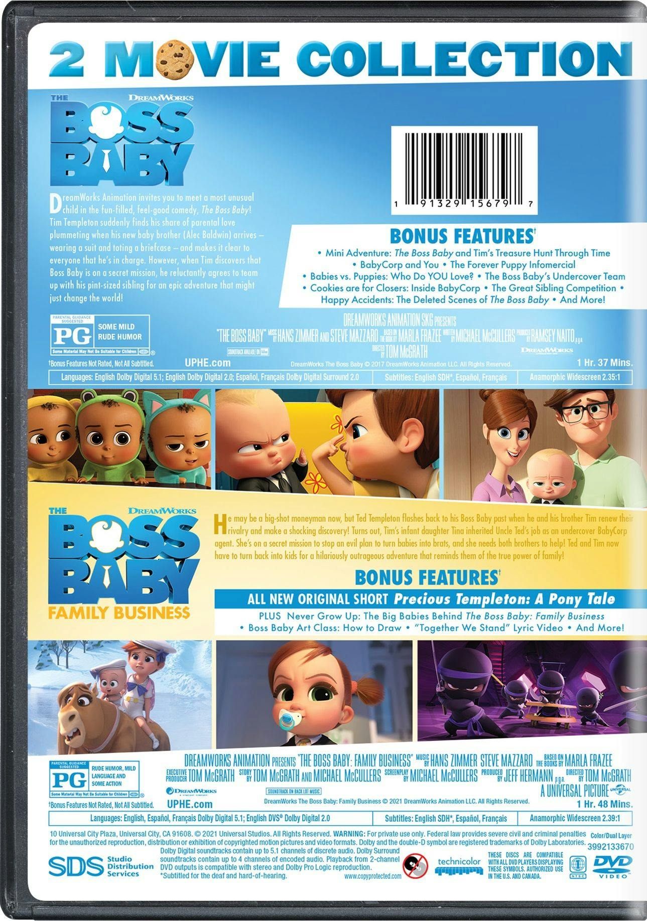 Buy The Boss Baby: 2-movie Collection DVD Double Feature DVD | GRUV