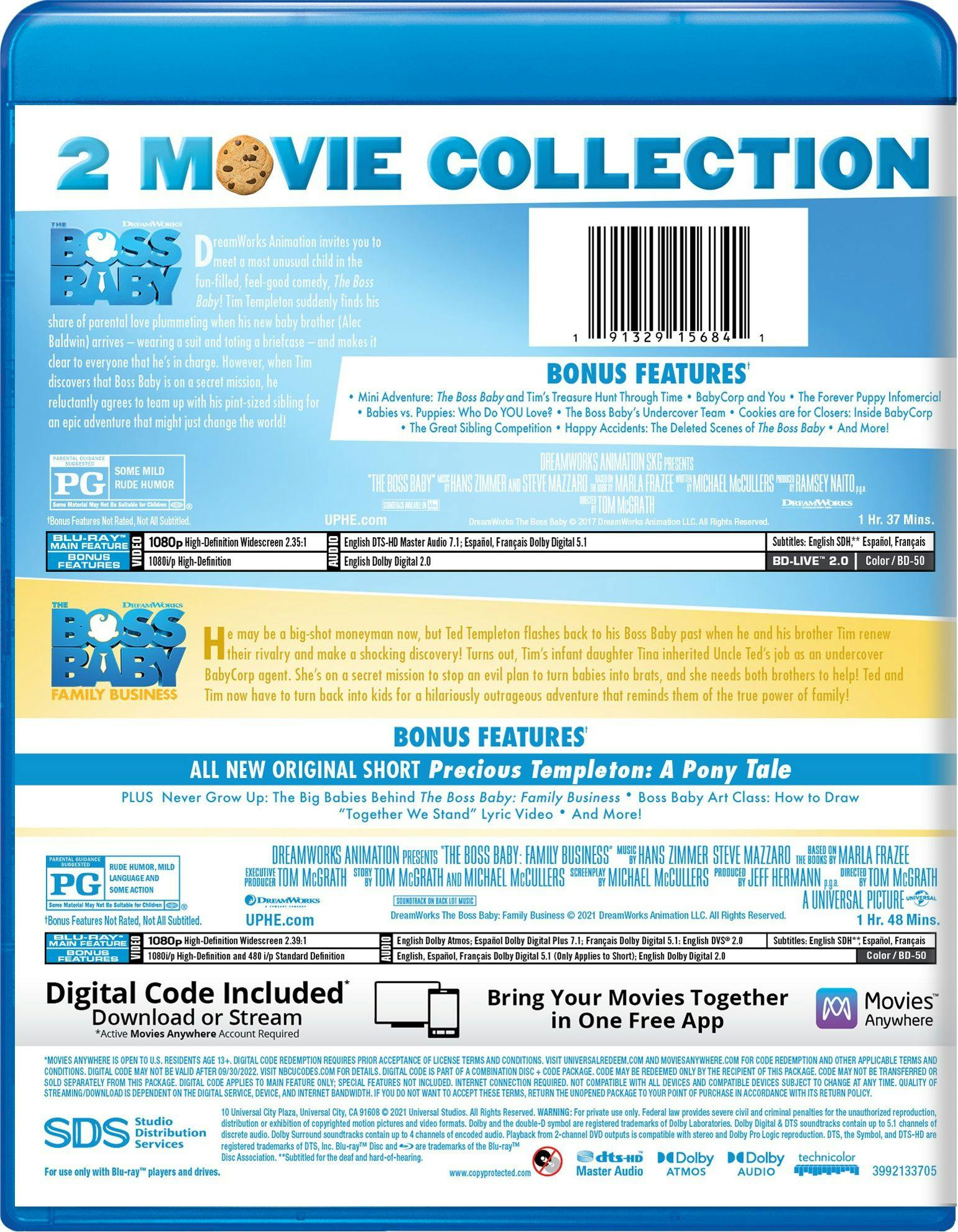 Buy The Boss Baby: 2-movie Collection Blu-ray Double Feature Blu