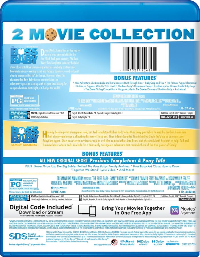 The Boss Baby: 2-movie Collection (Blu-ray Double Feature) [Blu-ray]