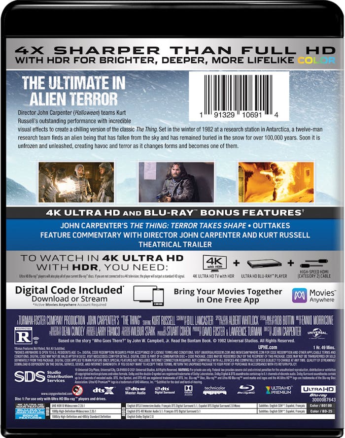 The Thing (4K Ultra HD + Blu-ray) [UHD]