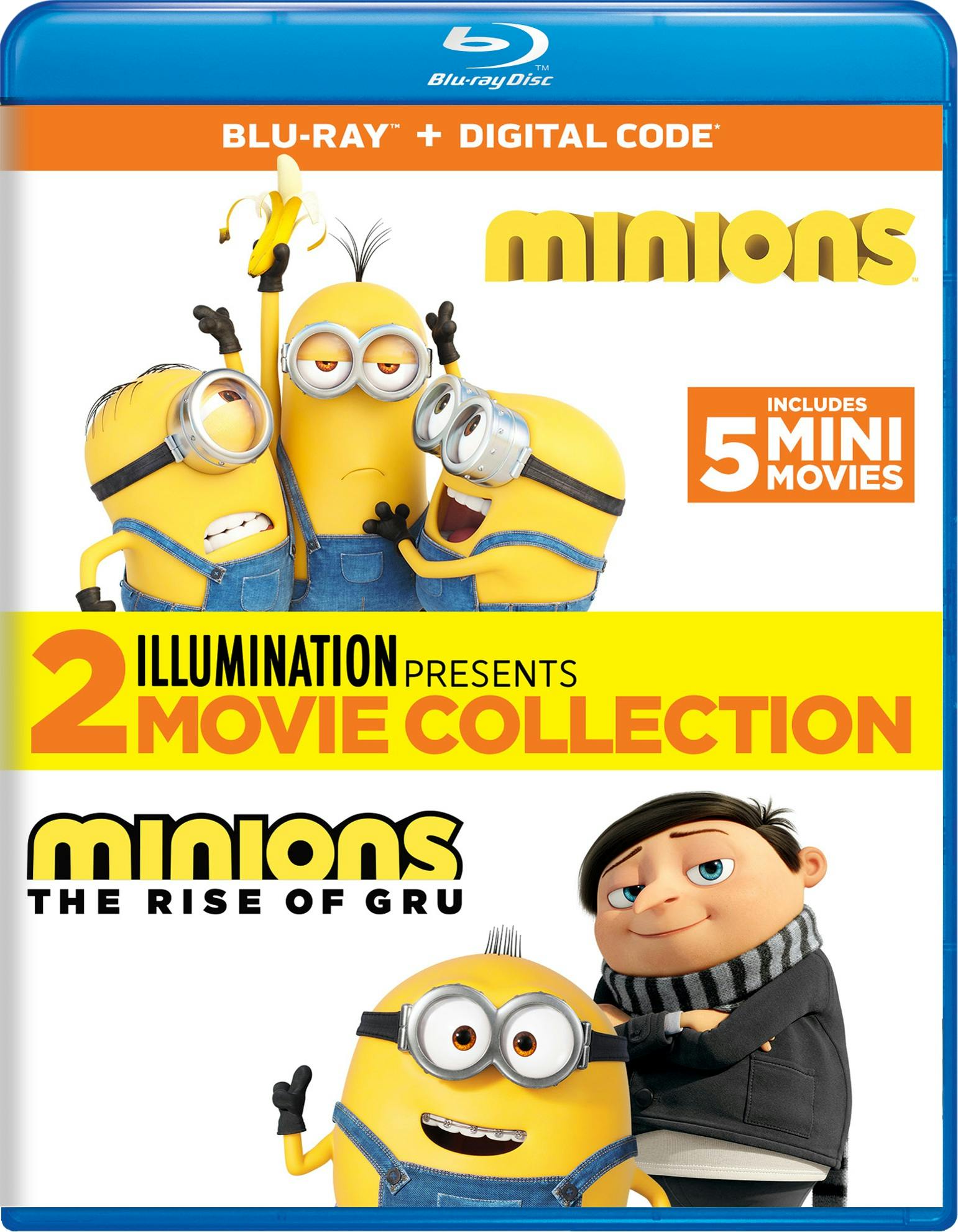 Minions 2 movie Collection Blu ray Double Feature Blu ray