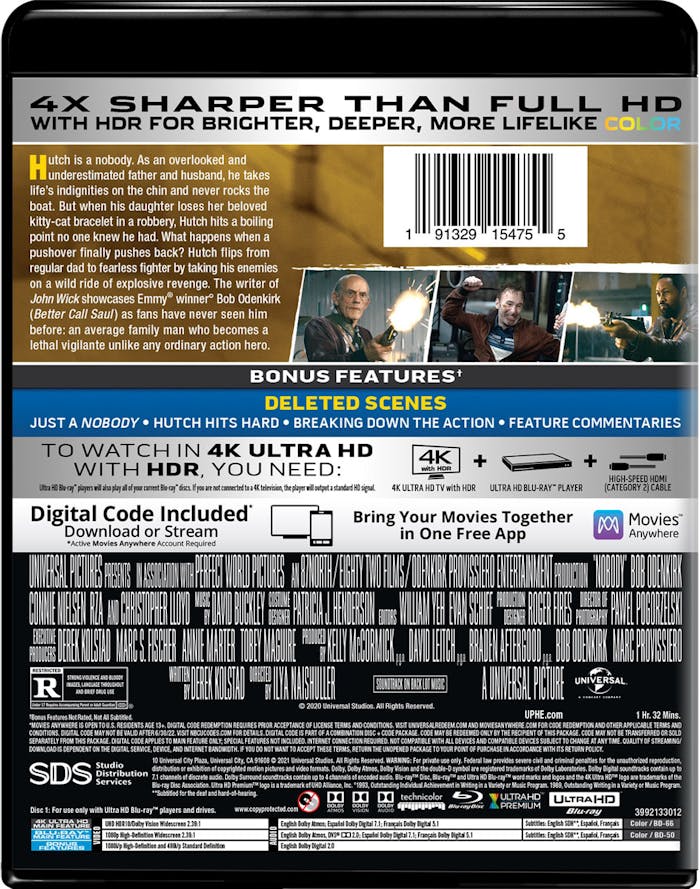 Nobody (4K Ultra HD + Blu-ray) [UHD]