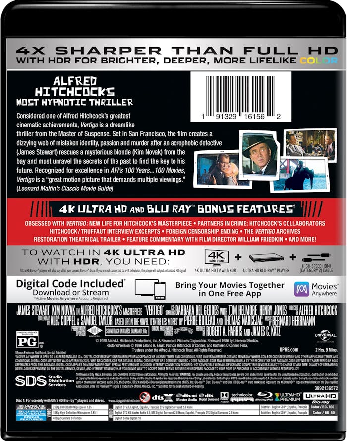 Vertigo (4K Ultra HD + Blu-ray) [UHD]