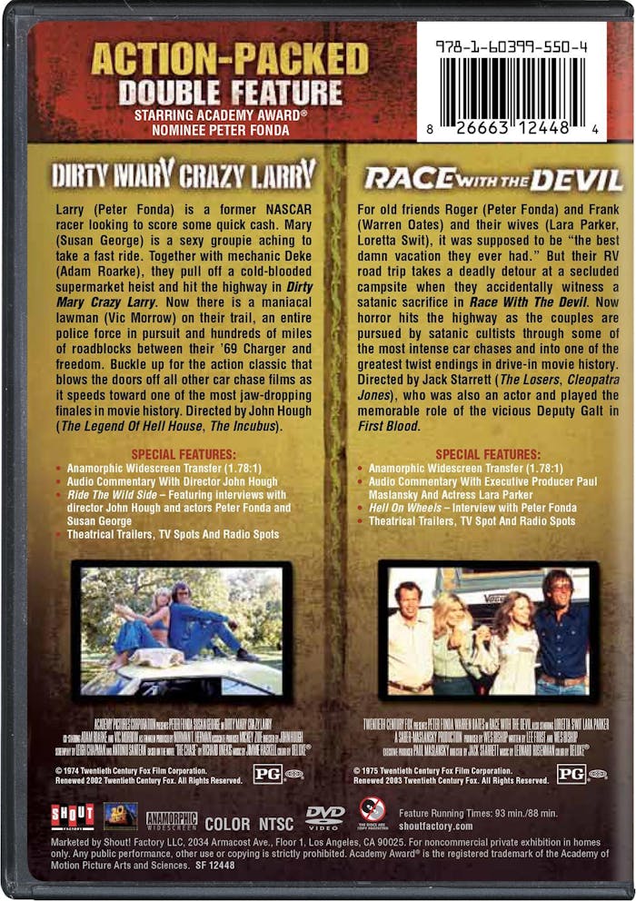 Dirty Mary Crazy Larry / Race with the Devil Action-Packed Double Feature [DVD]