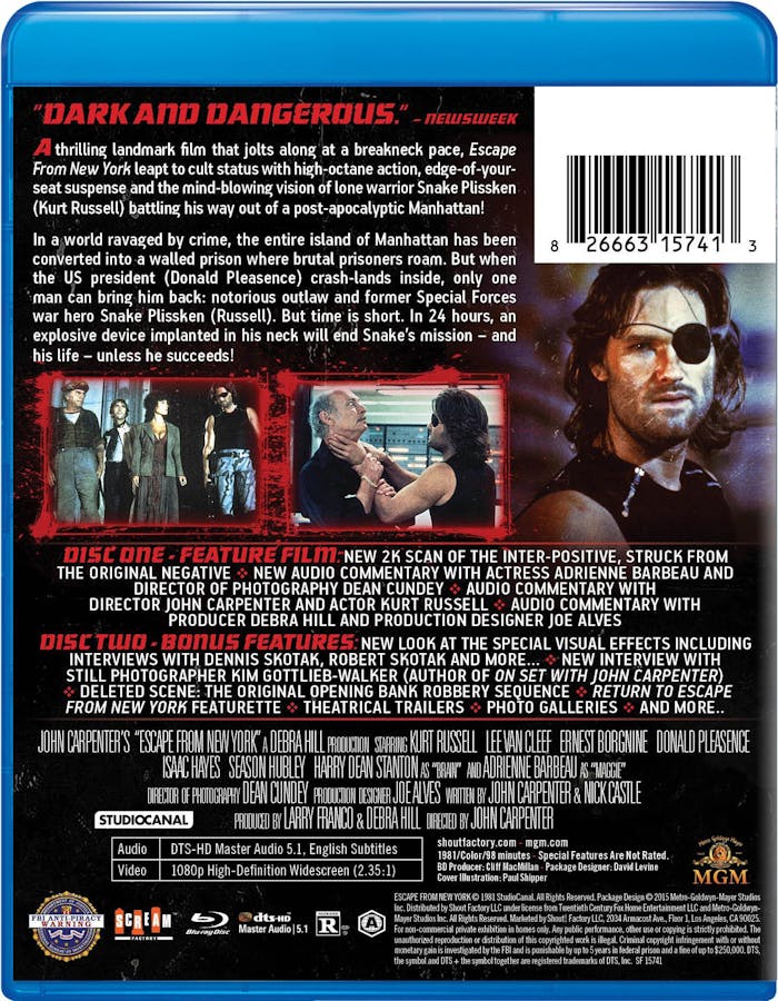 Escape from New York - Collector's Edition [Blu-ray]