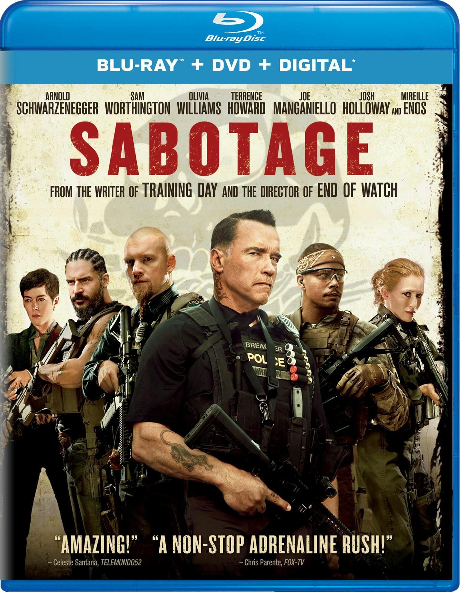 Sabotage (DVD + Digital + Ultraviolet) - Blu-ray - Action Movies on Blu-ray - Movies on GRUV
