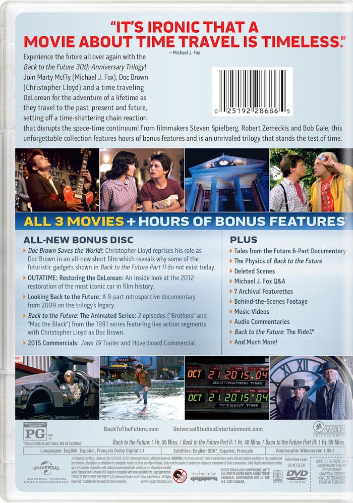 Back to the Future 30th Anniversary Trilogy [DVD]