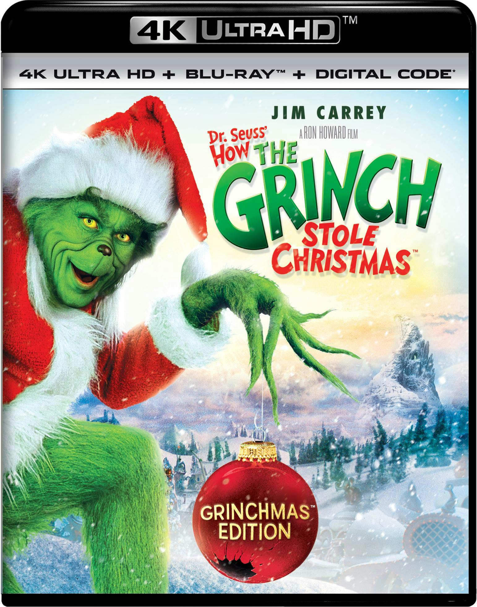 Dr. Seuss' How The Grinch Stole Christmas (Grinchmas Edition - 4K Ultra HD) - UHD  - Children Movies on 4K Ultra HD Blu-ray - Movies on GRUV