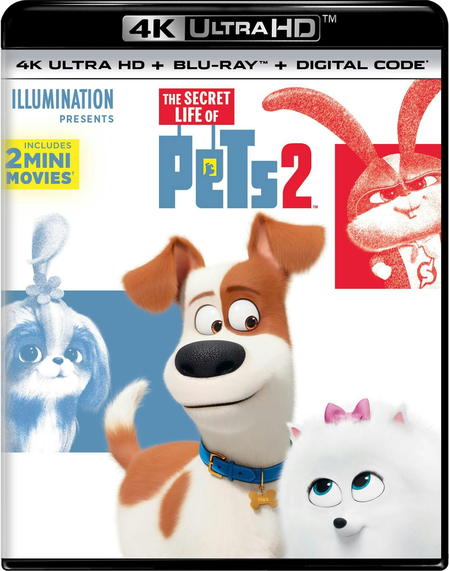 The Secret Life of Pets 2 (4K Ultra HD) - UHD  - Animation Movies on 4K Ultra HD Blu-ray - Movies on GRUV