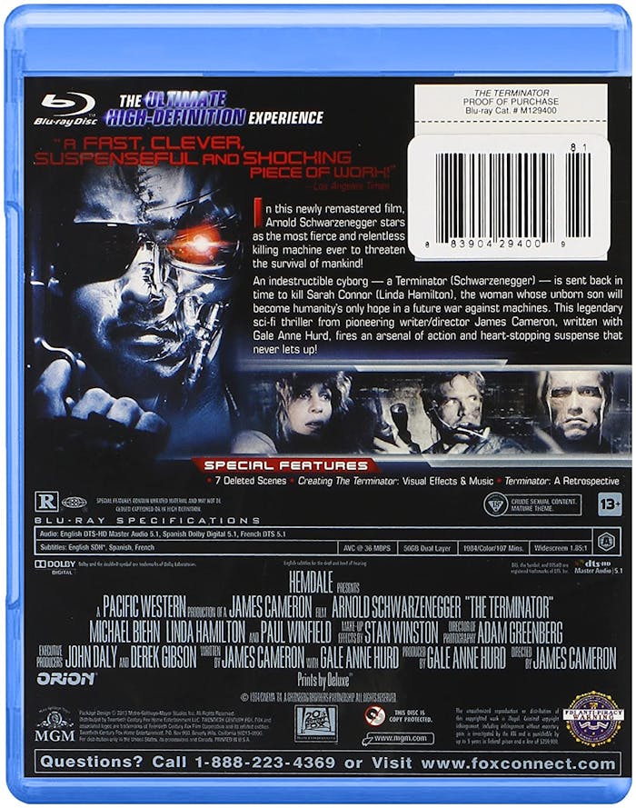The Terminator (Blu-ray New Box Art) [Blu-ray]