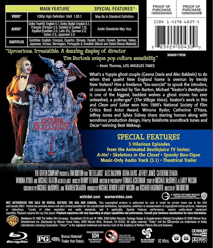 Beetlejuice (Blu-ray Deluxe Edition) [Blu-ray]