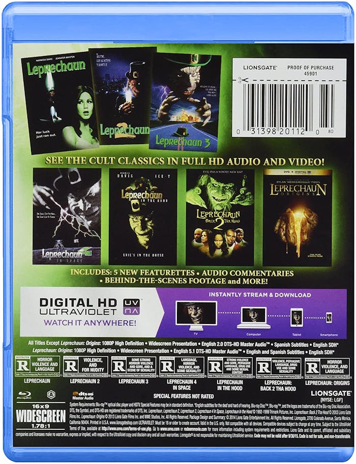 Leprechaun: The Complete Collection (Box Set with Digital Download) [Blu-ray]