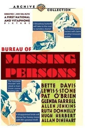 Bureau of Missing Persons - DVD