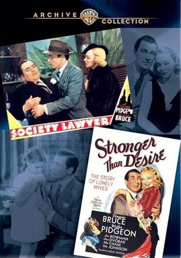 Walter Pidgeon Double Feature-Society Lawyer/Stronger Than Desire [DVD]