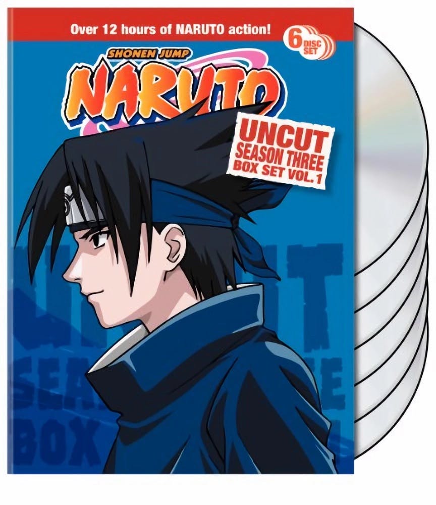 Buy Naruto Uncut Season 3 Vol 1 Box Set DVD Boxed Set DVD | GRUV