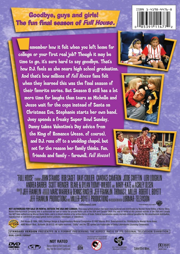 Full House: The Complete Eighth Season (Box Set) [DVD]