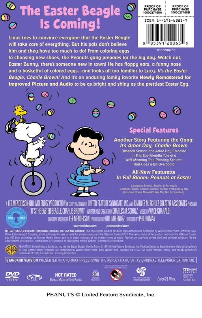 Peanuts: It's the Easter Beagle, Charlie Brown (Deluxe Edition) [DVD]