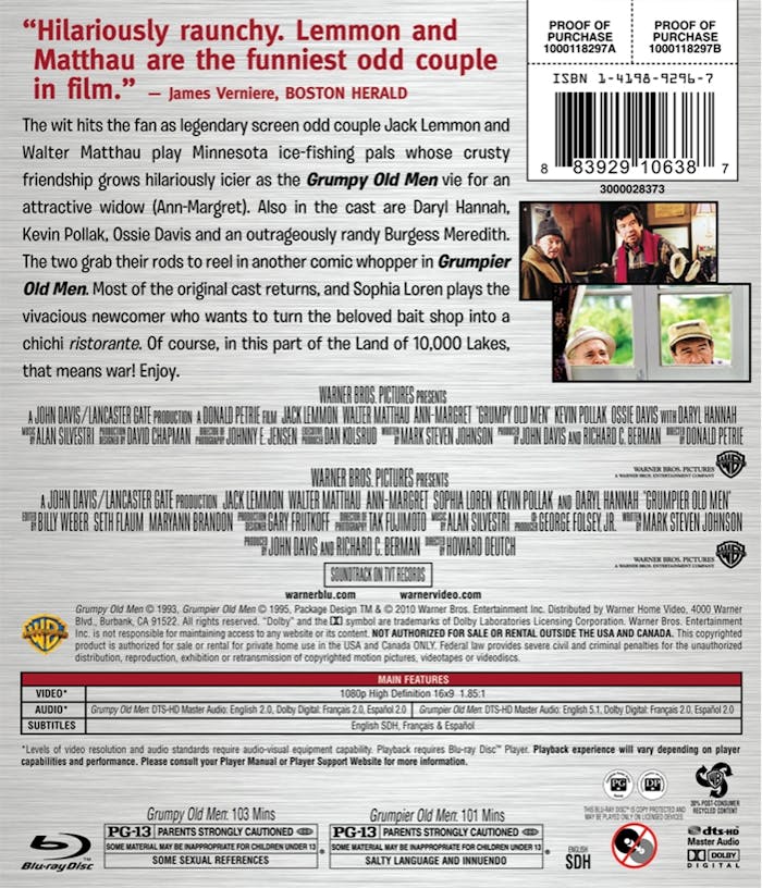 Grumpy Old Men/Grumpier Old Men (Blu-ray Double Feature) [Blu-ray]