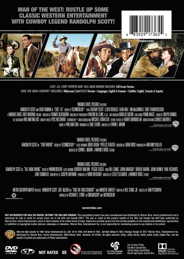 Randolph Scott Collection (Box Set) [DVD]