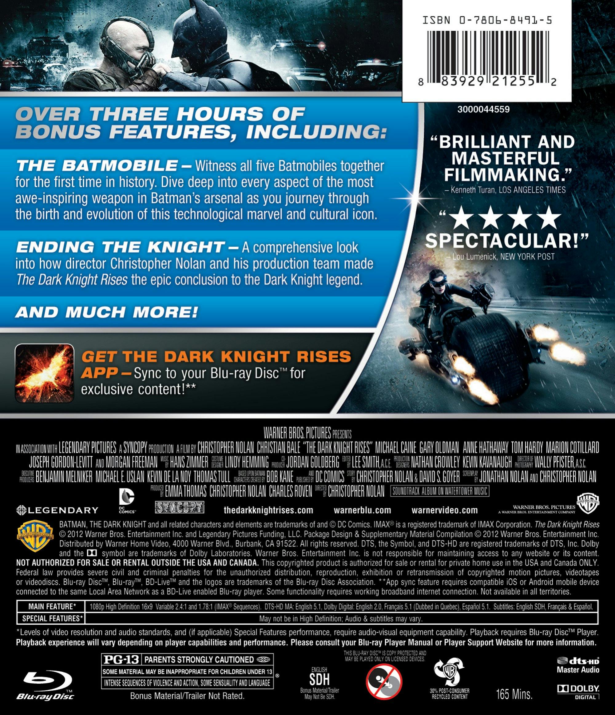 Buy The Dark Knight Rises Blu-ray | GRUV