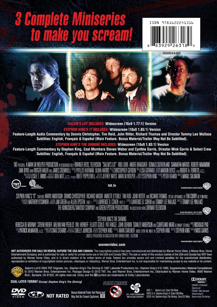 Triple Terror Collection - The Shining/It/Salem's Lot (Box Set) [DVD]