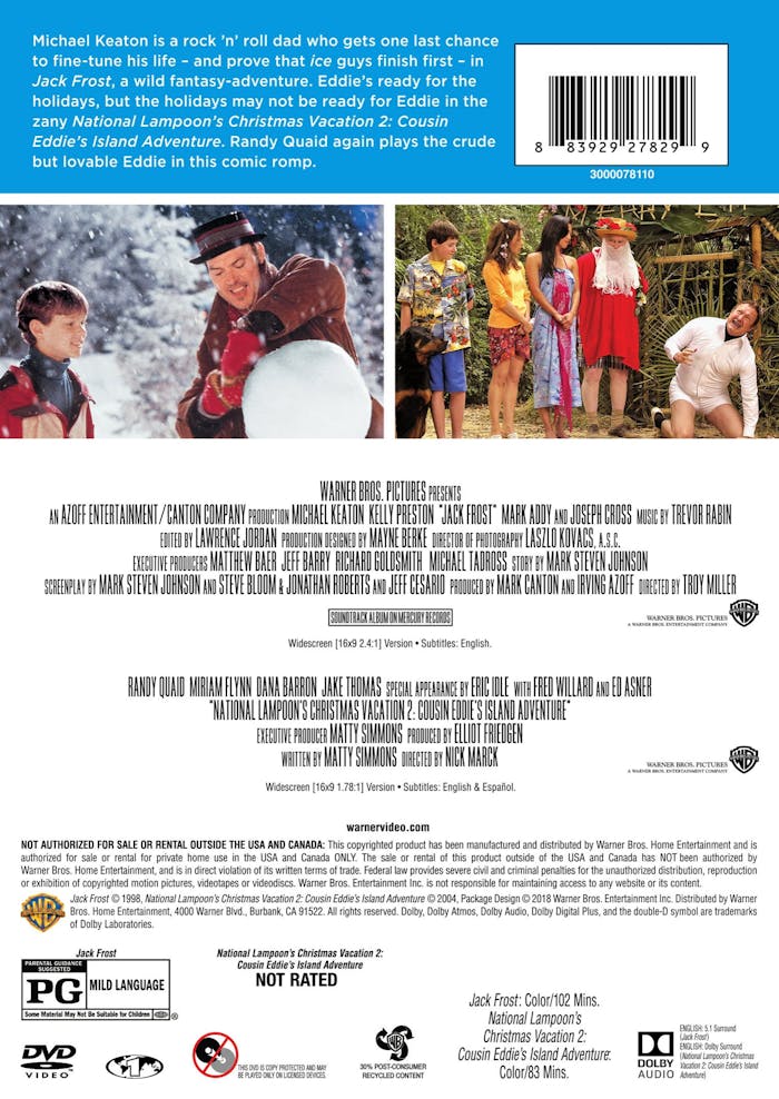 Jack Frost/National Lampoon's Christmas Vacation 2 (DVD Double Feature) [DVD]