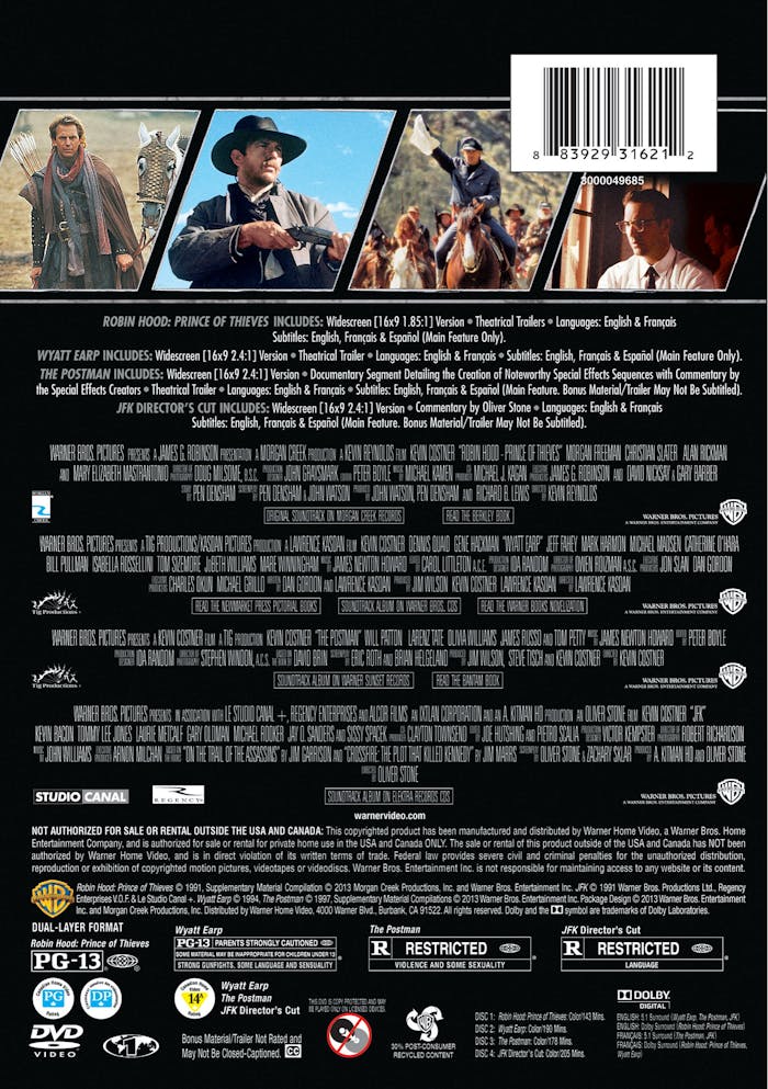 Kevin Costner Collection (Box Set) [DVD]
