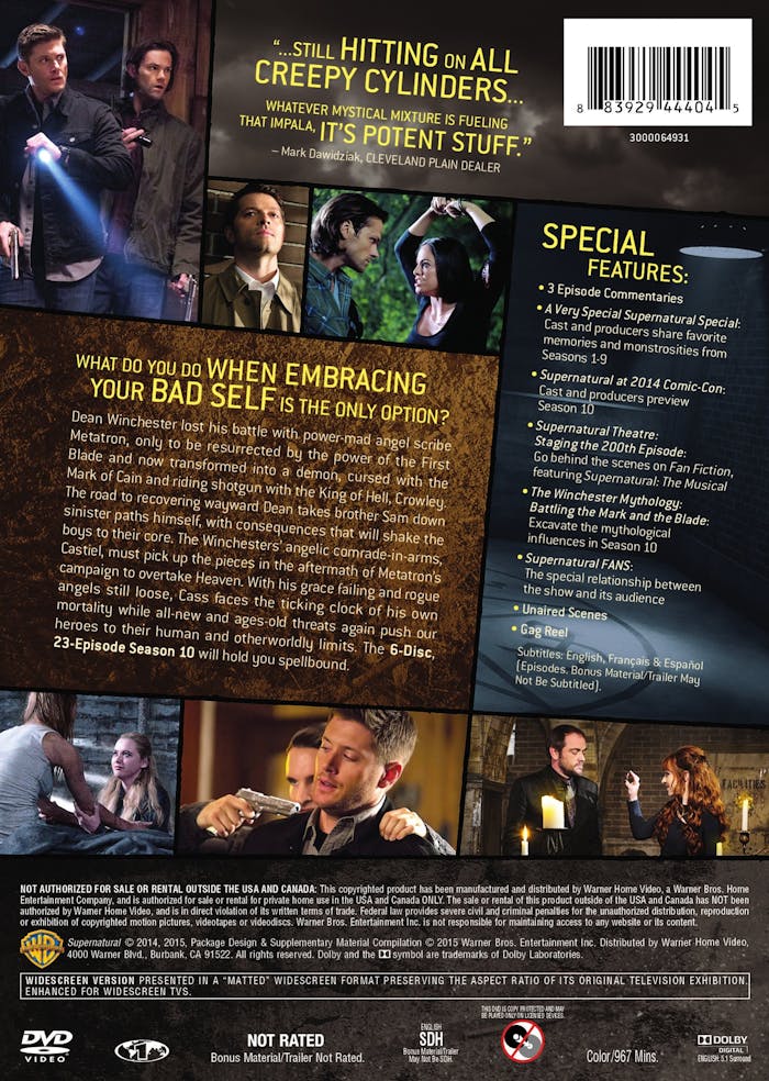 Supernatural: The Complete Tenth Season (Box Set) [DVD]