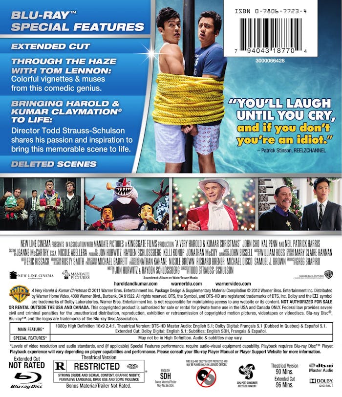 A Very Harold and Kumar Christmas: Extended Cut (Blu-ray New Box Art) [Blu-ray]