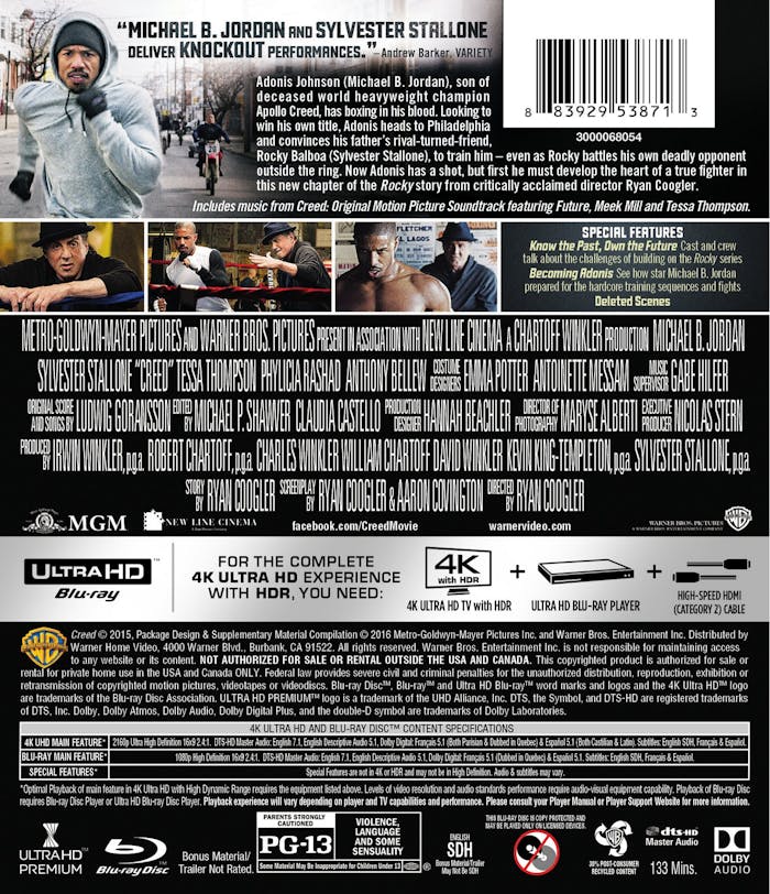 Creed (4K Ultra HD + Blu-ray) [UHD]