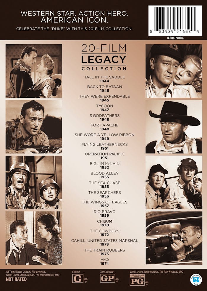 John Wayne 20-film Legacy Collection (Box Set) [DVD]