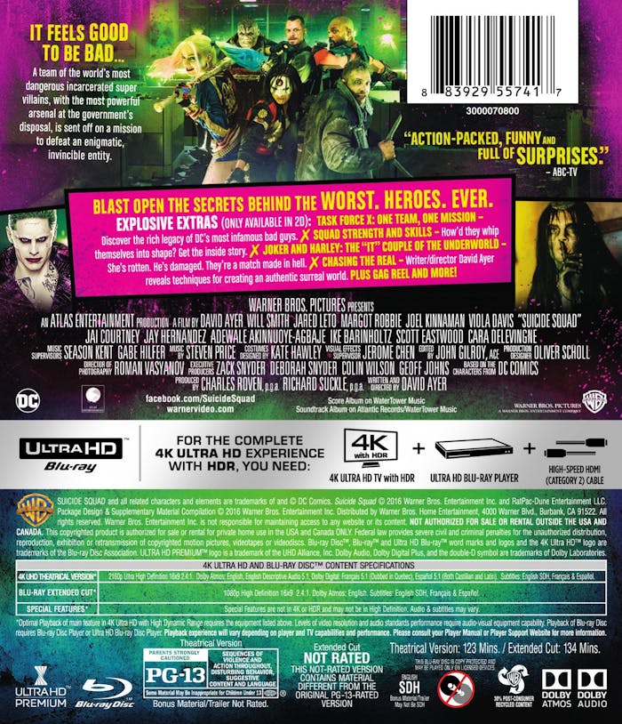 Suicide Squad (4K Ultra HD + Blu-ray) [UHD]
