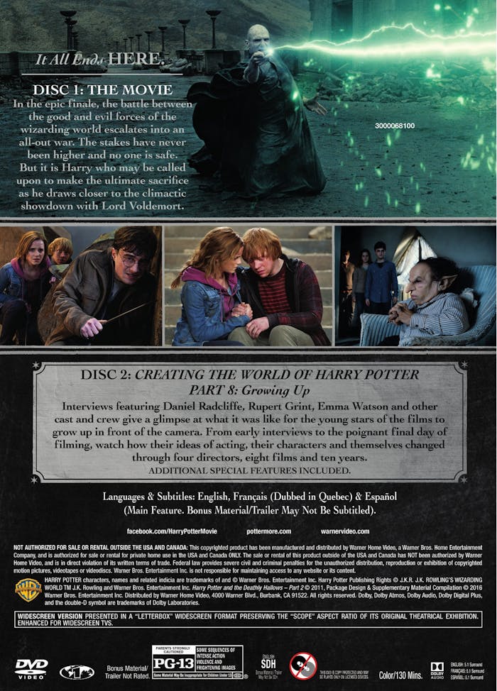 Harry Potter and the Deathly Hallows: Part 2 (Special Edition) [DVD]