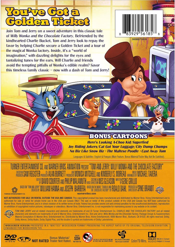 Tom and Jerry: Willy Wonka & the Chocolate Factory [DVD]