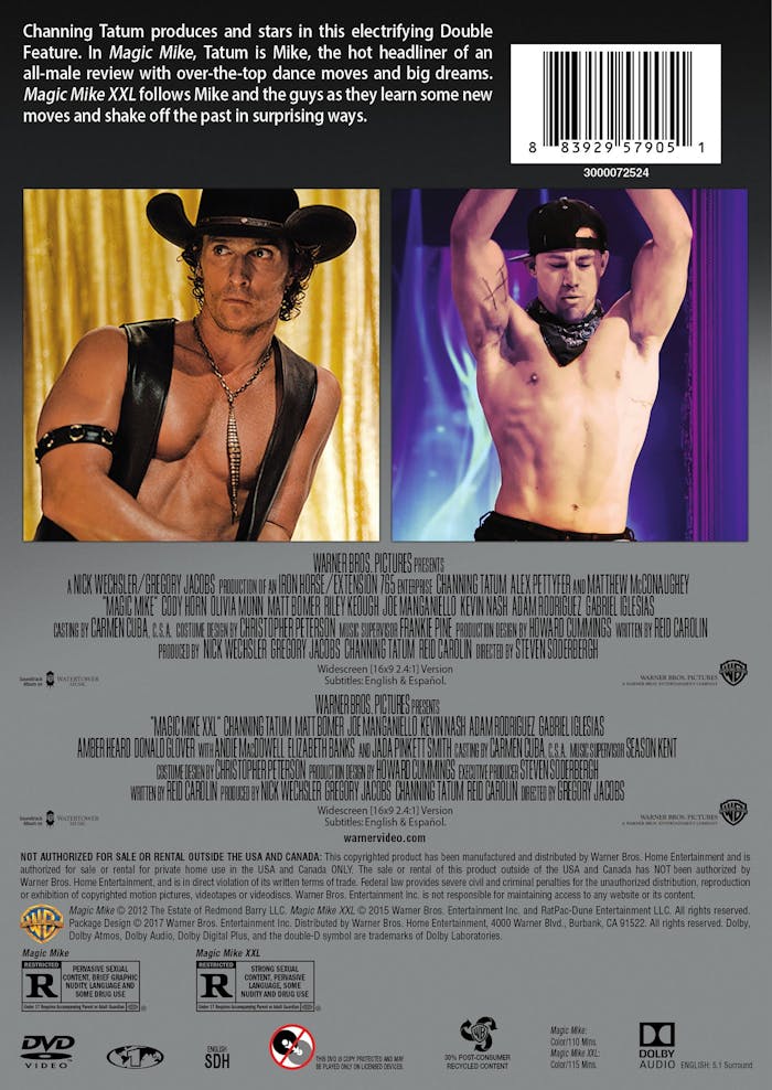 Magic Mike/Magic Mike XXL (DVD Double Feature) [DVD]
