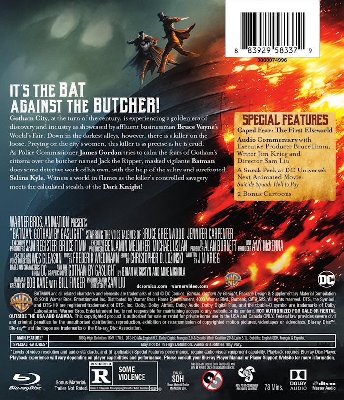 Batman: Gotham By Gaslight [Blu-ray]
