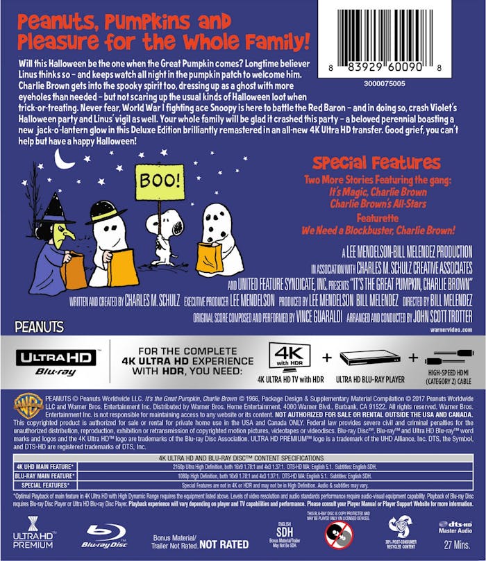 Peanuts: Holiday Collection (4K Ultra HD + Blu-ray) [UHD]