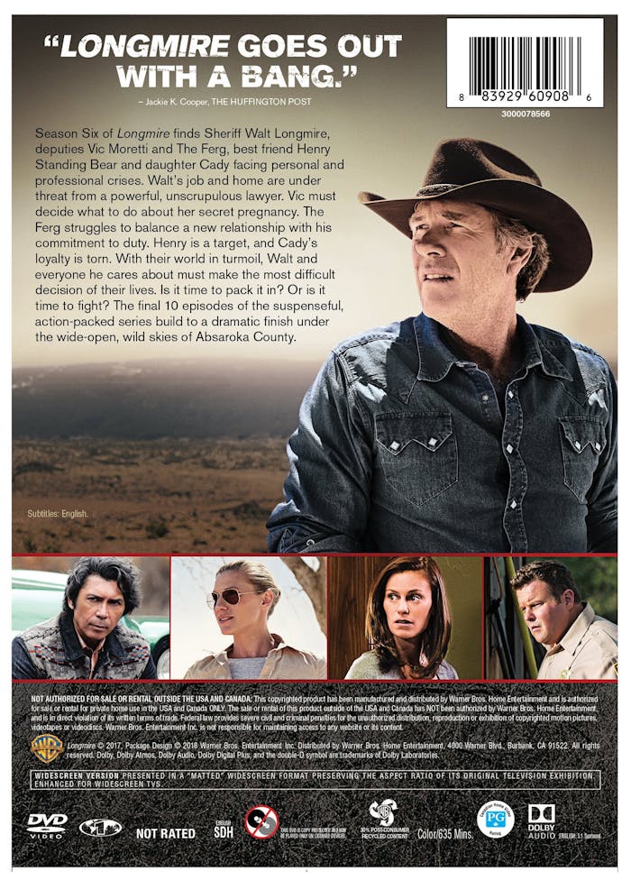 Longmire: The Complete Sixth and Final Season [DVD]
