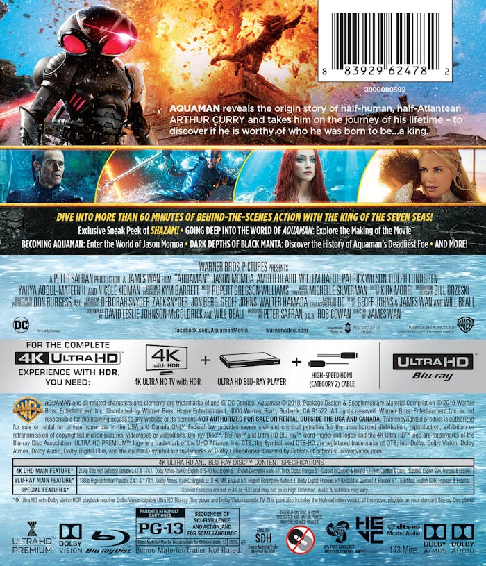 Aquaman (4K Ultra HD + Blu-ray) [UHD]