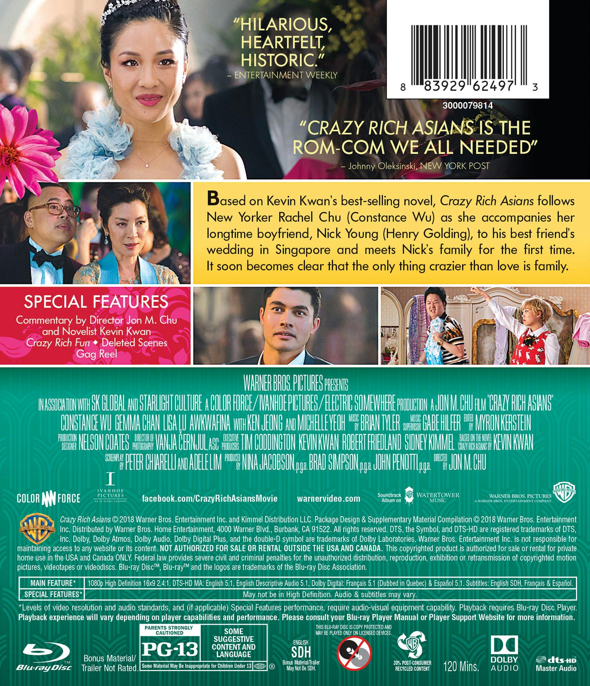 Buy Crazy Rich Asians Blu-ray | GRUV