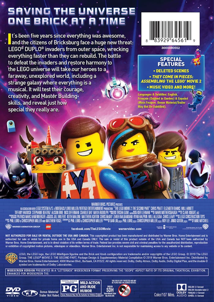 The LEGO Movie 2 (Special Edition) [DVD]